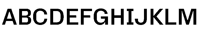 Mozilla Text SemiBold Font UPPERCASE