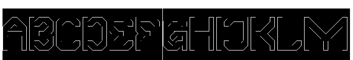 MODERN SOCIETY-Hollow-Inverse Font UPPERCASE