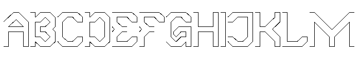 MODERN SOCIETY-Hollow Font UPPERCASE