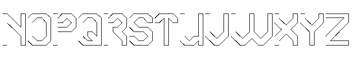 MODERN SOCIETY-Hollow Font UPPERCASE