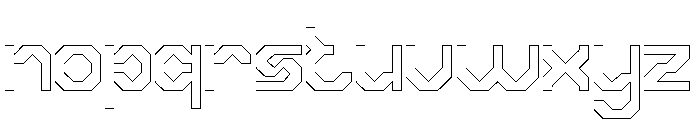 MODERN SOCIETY-Hollow Font LOWERCASE