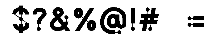 MODULINK Font OTHER CHARS