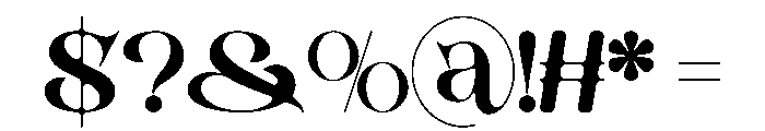 MOFIS Font OTHER CHARS