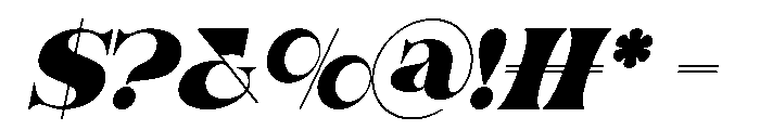 MOICE Cigo Italic Font OTHER CHARS
