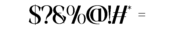 MOISTEN-Medium Font OTHER CHARS