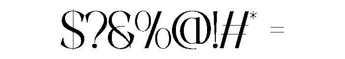 MOISTEN-Thin Font OTHER CHARS