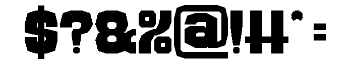MONSTER TRUCK Bold Font OTHER CHARS