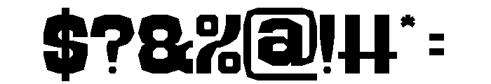 MONSTER TRUCK Font OTHER CHARS