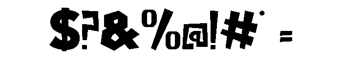 MONSTERROLL-Regular Font OTHER CHARS