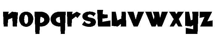 MONSTERROLL-Regular Font LOWERCASE