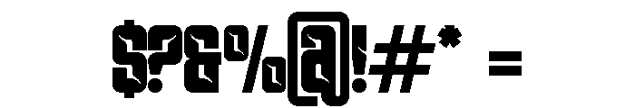 MONVARK-Regular Font OTHER CHARS