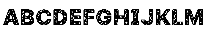 MOON SPARKLE Font UPPERCASE