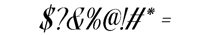 MOONSCYTHE-Slant Font OTHER CHARS