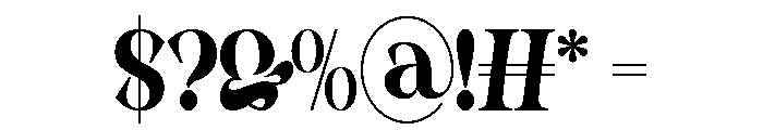 MORGEL Font OTHER CHARS
