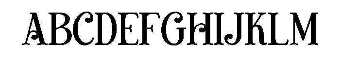 MORNING CHRISTMAS Regular Font UPPERCASE