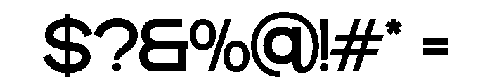MORSEO-Medium Font OTHER CHARS