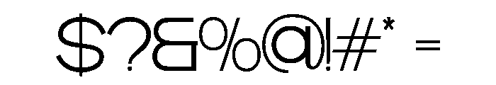 MORSEO-Thin Font OTHER CHARS