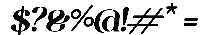 Mobigail Italic Font OTHER CHARS