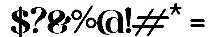 Mobigail Regular Font OTHER CHARS