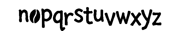 Mochaily Regular Font LOWERCASE