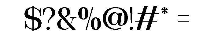 Mocharia Regular Font OTHER CHARS