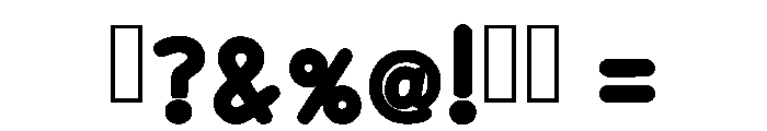 Mochi Bold Regular Font OTHER CHARS