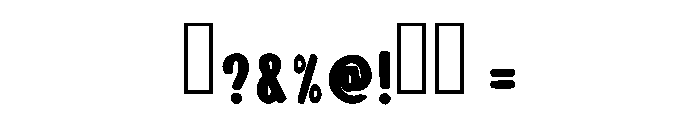 Mochi Cute Regular Font OTHER CHARS