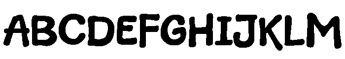 Mochi Green Font UPPERCASE