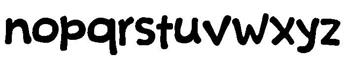 Mochi Green Font LOWERCASE