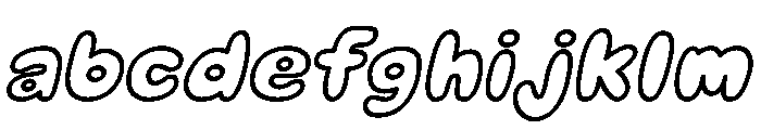 Mochi Soda Outline Italic FONT