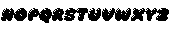Mochi Soda Outline Shadow Ital Font UPPERCASE