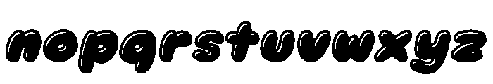 Mochi Soda Outline Shadow Ital Font LOWERCASE