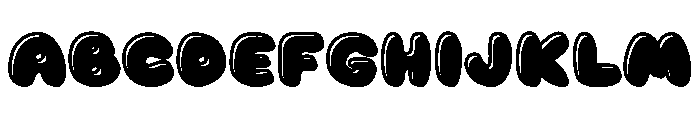 Mochi Soda Outline Shadow Font UPPERCASE