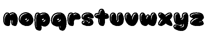Mochi Soda Outline Shadow Font LOWERCASE
