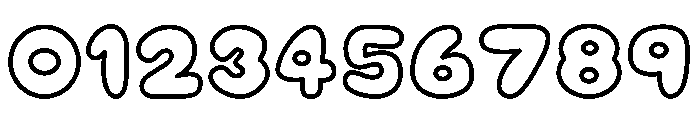 Mochi Soda Outline Font OTHER CHARS