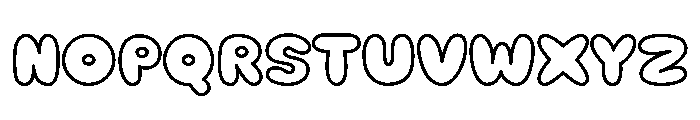 Mochi Soda Outline Font UPPERCASE