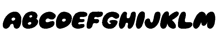Mochi Soda Solid Italic Font UPPERCASE