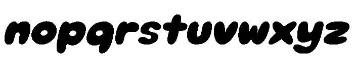 Mochi Soda Solid Italic Font LOWERCASE