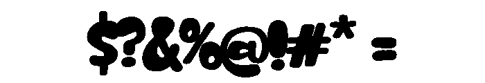 Mochimo Black Font OTHER CHARS