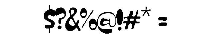 Mochimo Thin Font OTHER CHARS