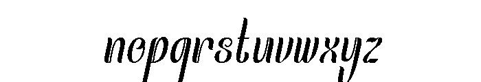 Mochinud Italic Font LOWERCASE