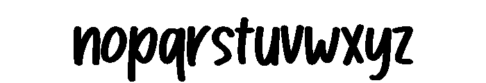Mochiyo Font LOWERCASE