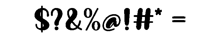 Mocka Ameliya Font OTHER CHARS