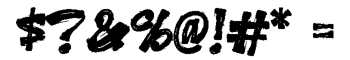 Mockate-Regular Font OTHER CHARS