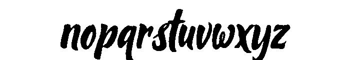Mocktails Sunday Script Font LOWERCASE