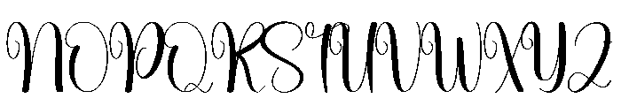 Mockup Highland Font UPPERCASE