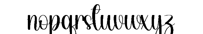 Mockup Highland Font LOWERCASE