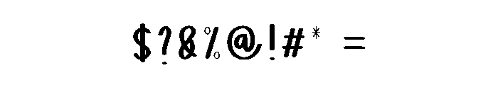 Mockup Snowman Font OTHER CHARS