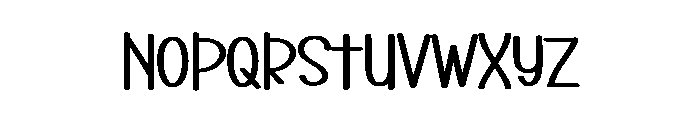 Mockup Snowman Font UPPERCASE