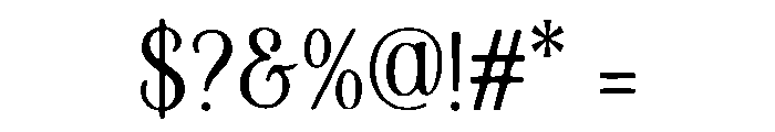 Moda Fashion Tech Font OTHER CHARS
